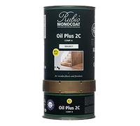 Rubio Monocoat Finitura a Olio per Legno | Oil Plus 2C | Olio a base di Semi di Lino, ad Asciugatura Rapida, per Legno da Interni, Include Acceleratore, parte B | 1,3 L | 5 m² - Walnut