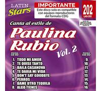 Rubio, Paulina - Vol. 2-Karaoke Latin Stars