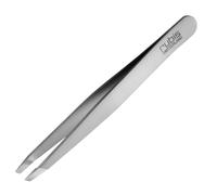 Rubis Classic Tweezers Slanted Tips Surgical Steel Ion Coated Silver