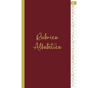 Rubrica alfabetica quaderno: formato tascabile con 4 pagine per ogni lettera e note