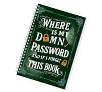 Rubrica e password - Blocco note da 21 cm, organizer per password a schede sovrapposte, registro leggero | Organizzatori di informazioni sicuri per la