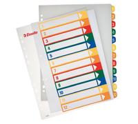 Rubrica in PPL Esselte extra numerica 1- A4 maxi - 100214