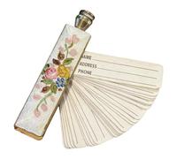 rubrica - metallo squisito, portatile, vintage, organizer per numeri di telefono per anziani | gestione personale dei documenti, archiviazione delle informazioni per adulti, lavoro di viaggio, regalo