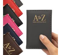 Rubrica per indirizzi con copertina in similpelle imbottita Executive Small Size Notebook A-Z (grigio)