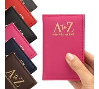 Rubrica per indirizzi con copertina in similpelle imbottita Executive Small Size Notebook A-Z (rosa)