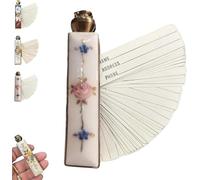 Rubrica telefonica in ottone smaltato anticato, mini taccuino tascabile retrò, diario compatto, si adatta facilmente in borsa e in tasca, regalo da collezione per donne e amanti del vintage (C)