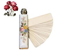 Rubrica telefonica in ottone smaltato antico con fiori e indirizzi facilmente in borsa e tasca, mini taccuino tascabile retrò, piccolo diario vintage fatto a mano, piccolo diario regalo per amanti