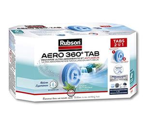 Rubson AERO 360° - Ricariche in pastiglie fragranza fonte di freschezza, ricariche per assorbimento dell’umidità, ultra assorbenti e anti odore, ricarica per deumidificatore, 4 x 450 g