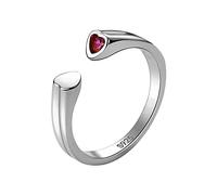 Rubu22a Anello regolabile Anello Femminile Apertura di Lusso Moda Indice Personalizzato Dita Tutto lo stesso Anello Anelli Luce Cartella 4 Anelli, argento, misura unica