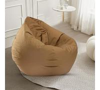 Rubu22a Castagno a forma di goccia, per bambini e adulti, cuscino per divano, per interni ed esterni, adatto per il gioco, già imbottito (castagna)