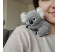Rubu22a Koaly - Emotional Healing on Demand, il peluche di Koala ultra-Soft imita i movimenti naturali come un vero koala, peluche di koala (grigio)