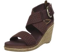 Ruby Brown 5204, Sandali con la Zeppa Donna, Marrone (Braun (Dk Brown 030)), 40