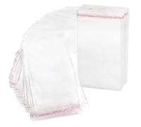 RUBY Buste trasparenti in cellophane con chiusura adesiva, 200 pezzi, 10 x 16 cm
