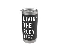 Ruby che vive la vita di Ruby Nome Divertente Bicchiere termico in acciaio inox doppia parete