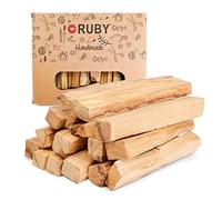 RUBY - Incenso Naturale Palo Santo XL Legno Sacro Naturale dal Perù Palo Santo Legnetti per Purificazione, Aromaterapia e Meditazione (120g)