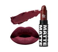 Ruby Kisses Lipstick Matte Finish Long-Lasting Highly Pigmented Smooth Apply Full Coverage Lip Color Makeup (Sinful Red)
