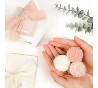 RUBY Nastro con fiocco, 3 colori, 2,5 cm x 19,5 m, nastro in chiffon fatto a mano, per confezioni regalo, matrimonio, floristica, decorazione da tavolo e fai da te