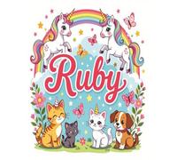 Ruby Personalized Notebook: Contains select sheets w/inspirational quotes and is perfect for journaling, note taking, or just having fun and getting ... sized (8.5x11) perfect for notes or big jobs.