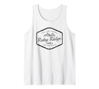 Ruby Ridge 1992 - Spilla con Scritta I Will Not Comply I Am The Legionarie Canotta