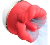 Ruby Rose - Stimolatore Orale Intelligente con Licking 3D e 3 Modalità di Suzione, 5 Vibrazioni, USB Ricaricabile, Design Anatomico Realistico, Compatto (8.1×7.1 cm)