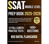 Ruby S Ruhl SSAT Middle Level Prep Book 2025-2026 (Tascabile)