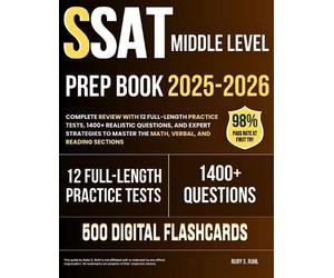 Ruby S Ruhl SSAT Middle Level Prep Book 2025-2026 (Tascabile)