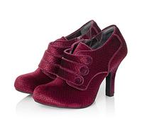 Ruby Shoo Octavia Luxury - Stivaletti con tacco alto, in sontuoso velluto, colore: Verde/Blu, vino, 39 EU