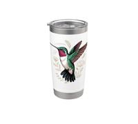 Ruby-Throated Hummingbird Garden Bird Birder Bicchiere termico in acciaio inox doppia parete