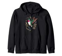 Ruby-Throated Hummingbird Garden Bird Birder Felpa con Cappuccio
