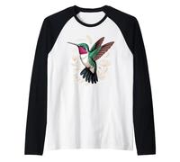 Ruby-Throated Hummingbird Garden Bird Birder Maglia con Maniche Raglan