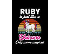 Ruby's Magical Unicorn Diary: A Cute Rainbow Journal for Girls Named Ruby Who Love Unicorns and Dream Big!