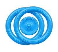 RUCAN - Pack Sky Rings Medium | Set di giocattoli per cani a disco e anelli multifunzionali | Gomma naturale aromatizzata | Gioco attivo e sano | Ideale per razze medie e piccole