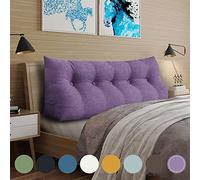 Rucener Grandi Cuscini Triangolari Cuscino Letto Schiena Schienale Testata Letto Divano Cuscino Lettura Il Perfetto Lettura Regalo per la festa del papà 160 CM Viola