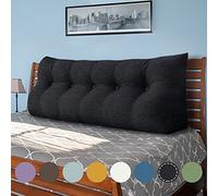 Rucener Grandi Cuscini Triangolari Cuscino Letto Schiena Schienale Testata Letto Divano Cuscino Lettura Il Perfetto Lettura Regalo per la festa del papà 160 CM Grigio Antracite