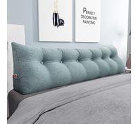 Rucener Grandi Cuscini Triangolari Cuscino Letto Schiena Schienale Testata Letto Divano Cuscino Lettura Il Perfetto Lettura Regalo per la festa del papà 180 CM Grigio