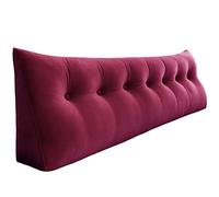 Rucener Schienale Letto Triangolari Cuscino Letto Schiena Schienale Testata Letto Divano Cuscino Lettura Il Perfetto Cuscino perLettura Regalo per la festa del papà Vino rosso 200CM