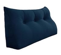 Rucener Schienale Letto Triangolari Cuscino Letto Schiena Schienale Testata Letto Divano Cuscino Lettura Il Perfetto Cuscino perLettura Regalo per la festa del papà Profondo blu 100CM