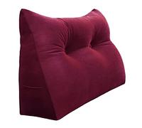 Rucener Schienale Letto Triangolari Cuscino Letto Schiena Schienale Testata Letto Divano Cuscino Lettura Il Perfetto Cuscino perLettura Regalo per la festa del papà Vino rosso 80CM