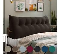 Rucener Schienale Letto Triangolari Cuscino Letto Schiena Schienale Testata Letto Divano Cuscino Lettura Il Perfetto Cuscino perLettura Regalo per la festa del papà Marrone 180CM
