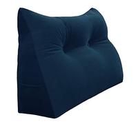 Rucener Schienale Letto Triangolari Cuscino Letto Schiena Schienale Testata Letto Divano Cuscino Lettura Il Perfetto Cuscino perLettura Regalo per la festa del papà Profondo blu 60CM