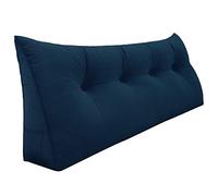 Rucener Schienale Letto Triangolari Cuscino Letto Schiena Schienale Testata Letto Divano Cuscino Lettura Il Perfetto Cuscino perLettura Regalo per la festa del papà Profondo blu 140CM