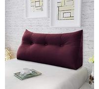 Rucener Schienale Letto Triangolari Cuscino Letto Schiena Schienale Testata Letto Divano Cuscino Lettura Il Perfetto Cuscino perLettura Regalo per la festa del papà Vino rosso 100CM