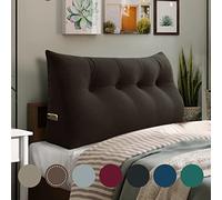 Rucener Schienale Letto Triangolari Cuscino Letto Schiena Schienale Testata Letto Divano Cuscino Lettura Il Perfetto Cuscino perLettura Regalo per la festa del papà Marrone 120CM