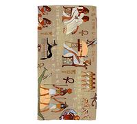 Ruchen Asciugamani da Bagno con divinità egiziane dei faraoni geroglifici antichi misteriosi，Morbidi Asciugamani da Palestra，Resistente assorbenza，，30×15Inch