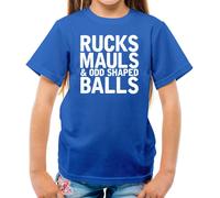 Ruck, Malus Dispari Forma Sfere - T-Shirt - Rugby League Union Inghilterra