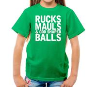 Ruck, Malus Dispari Forma Sfere - T-Shirt - Rugby League Union Inghilterra