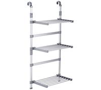 Ruco V802 Asciugabiancheria da Doccia, Lunghezza Filo: 9 m, Colore: Argento/Alluminio