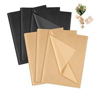 RUCUDIM Kraft carta velina per sacchetti regalo, 60 fogli, carta velina lucida per imballaggio, bouquet, carta velina metallizzata per matrimoni, baby shower, compleanni, progetti fai da te