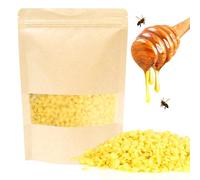 RUCUDIM Pastiglie di cera d'api, 100% pura cera d'api granulato 500 g, perfetto per prodotti cosmetici, creme, salviette di cera d'api, sapone, lucidante per legno e produzione di candele