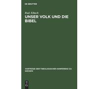 Rud Eibach Unser Volk Und Die Bibel (Copertina rigida)